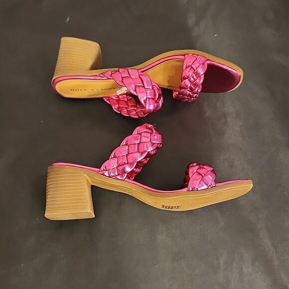 BRAND NEW ROCK&CANDY BY ZIGI DOUBLE BRAIDED STRAPS LOW BLOCK-HEEL SANDAL - Picture 15 of 15
